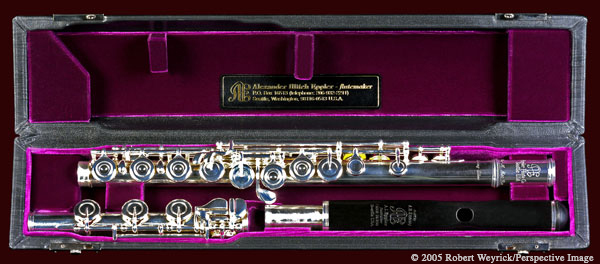 robert weyrick/image perspective, Eppler silver flute with wood headjoint